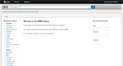 Desktop Screenshot of library.grbc.net